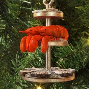 LOBSTER OYSTER Seafood Cocktail TOWER Christmas Ornament * NEW * Wondershop